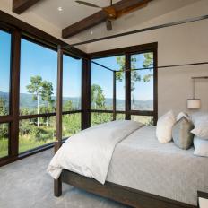 Stunning Mountain Views in Bright Bedroom