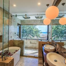 Luxury Bath in Glamorous Beach Villa