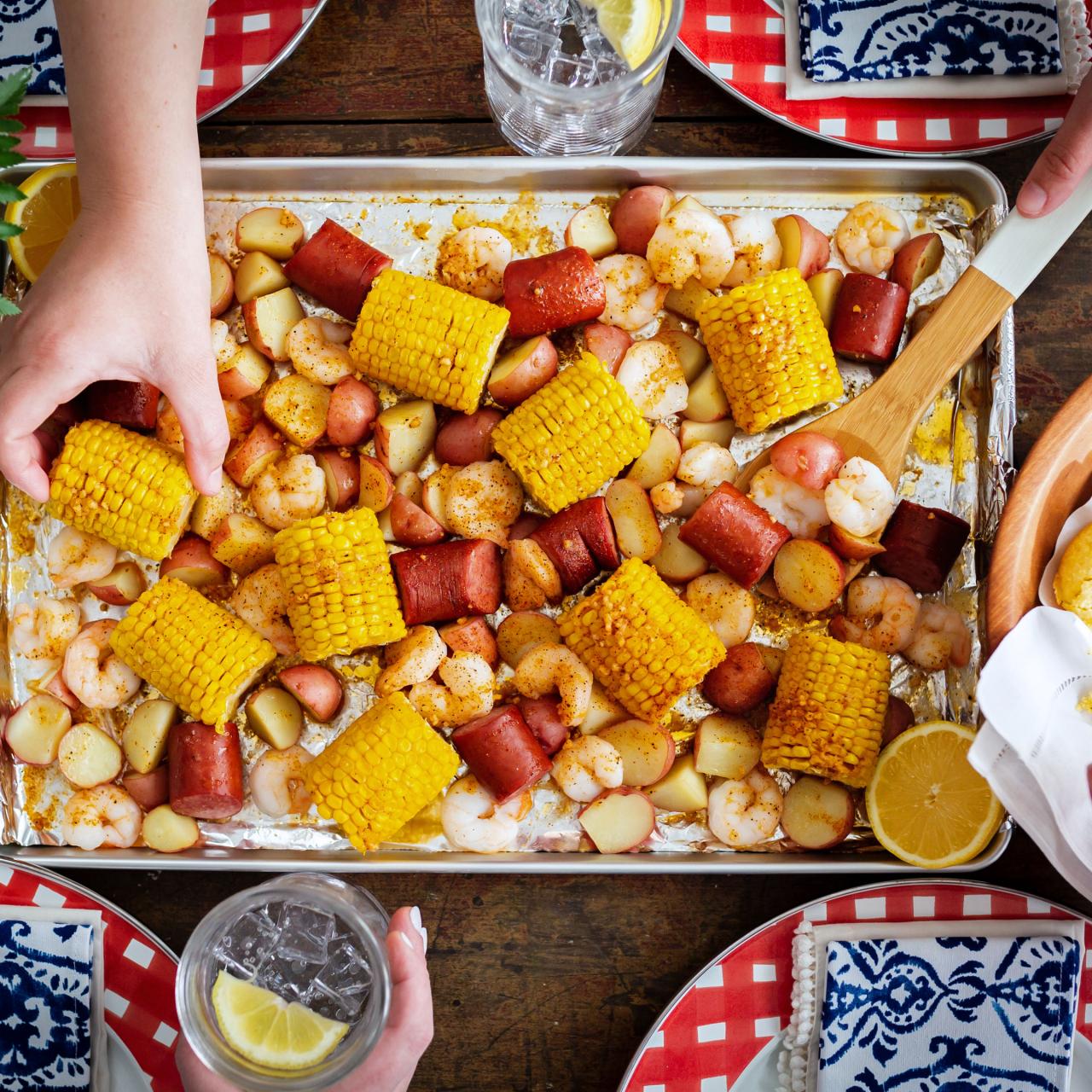 Sheet Pan Shrimp Boil Recipe - It's so easy to make