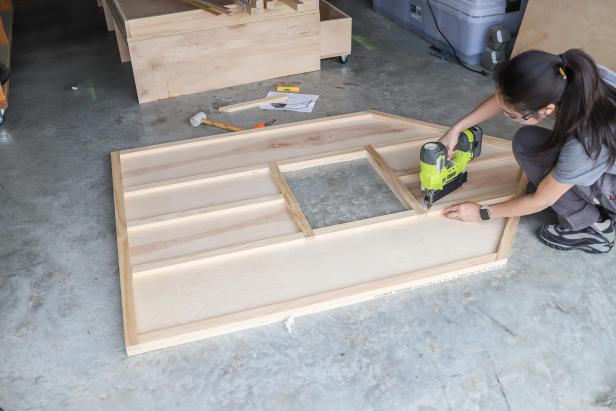 Attaching Trim to Bed Footboard