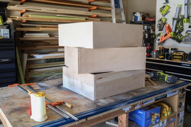 Drawers for DIY Bed