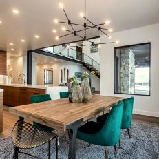 Open Concept Kitchen and Bright Dining Room