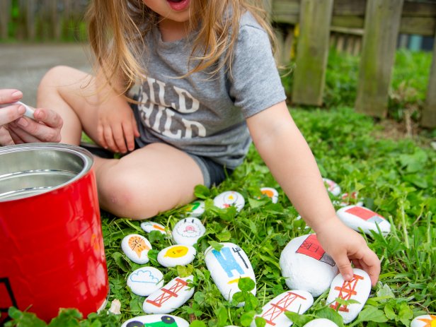 DIY Farmhouse Painted Story Rocks for Kids | HGTV