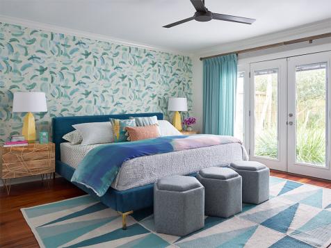This Dreary Master Bedroom Got a Glam and Perky Makeover