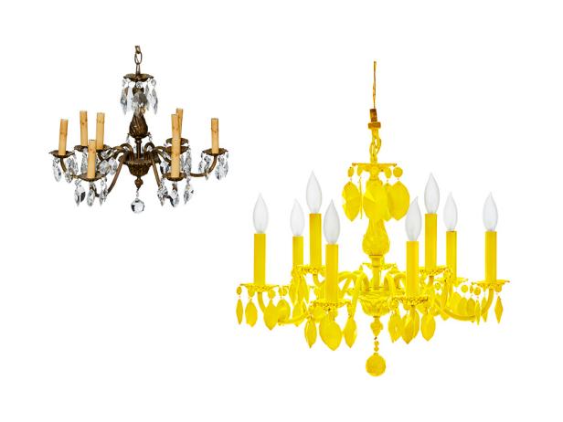 gaudy chandelier