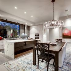 Modern Combo Kitchen And Dining Room 