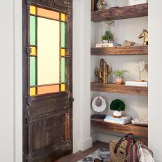 Foyer and Stained Glass Door