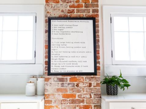 Turn Your Favorite Recipe Into Rustic-Chic Wall Art