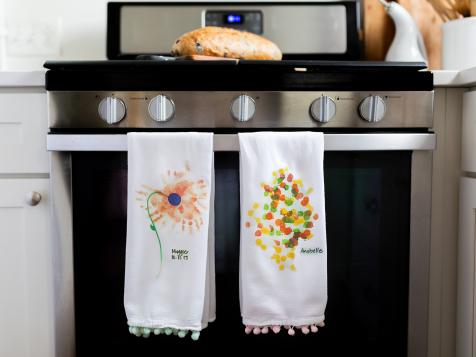 Mother's Day Gift Idea: DIY Kid's Art Tea Towels