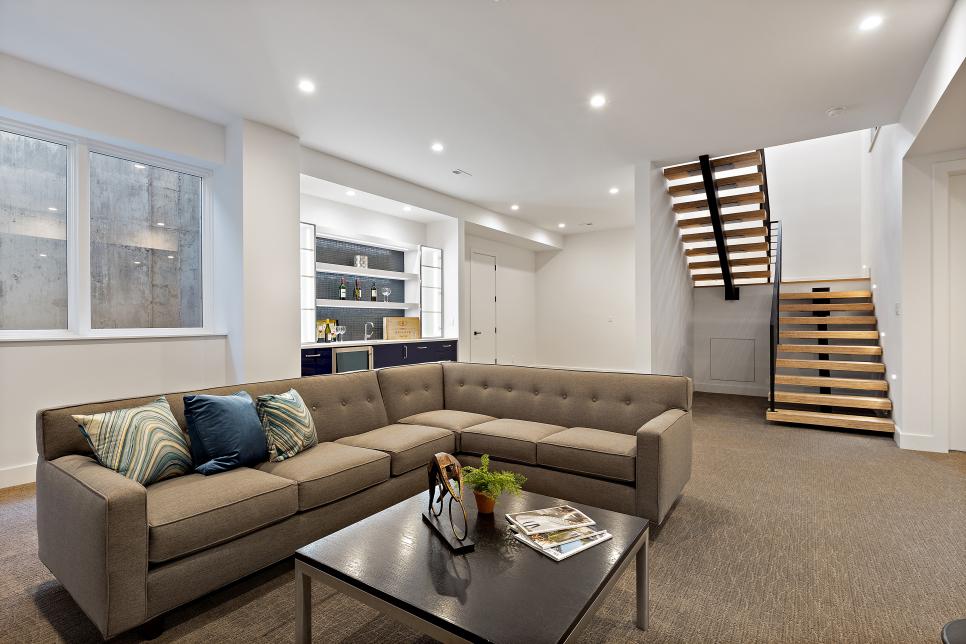 Finished Basement Ideas And Designs, Basement Living Room Decor