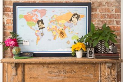 How to Make a Magnetic Wall Map