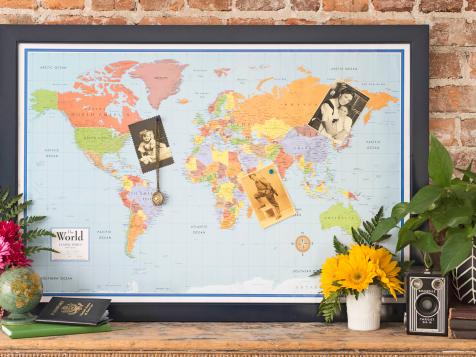 How to Make a Magnetic Wall Map