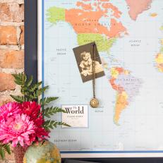 Show Off Souvenirs With a Magnetic Wall Map