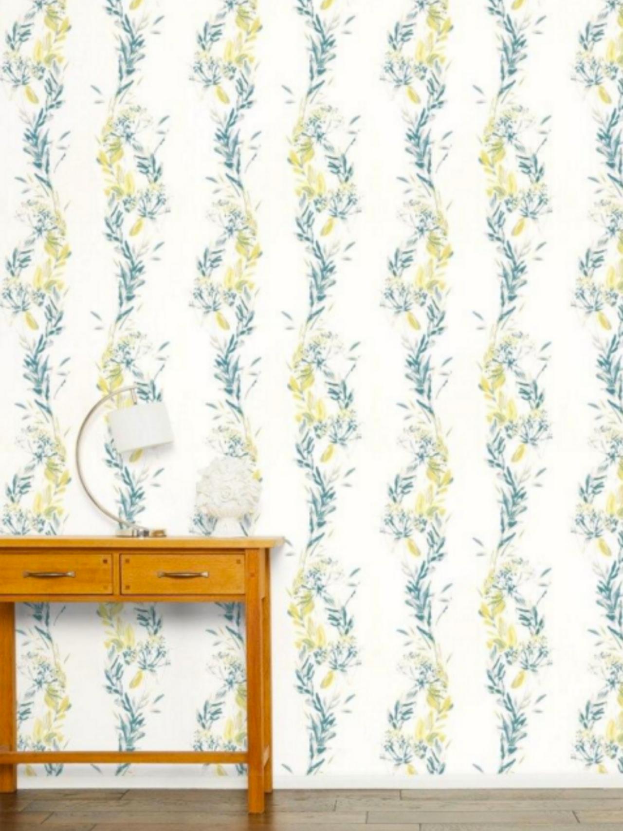 Laura Ashley Yellow Iris Floral 17.5 in. x 32 in. Anti-Fatigue