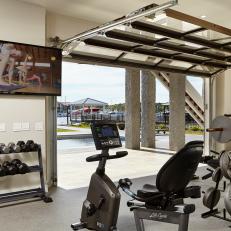 Home Gym With Water View