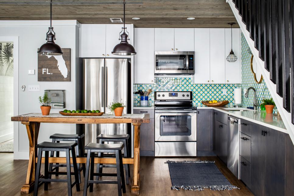 small space kitchen island with seating