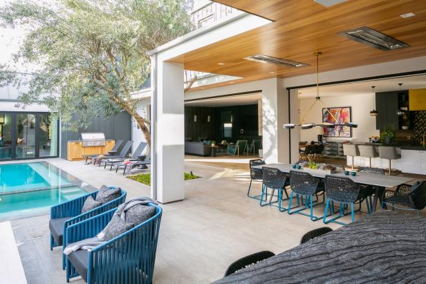 White Modern Patio and Exterior
