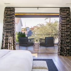 Modern Master Bedroom with Balcony