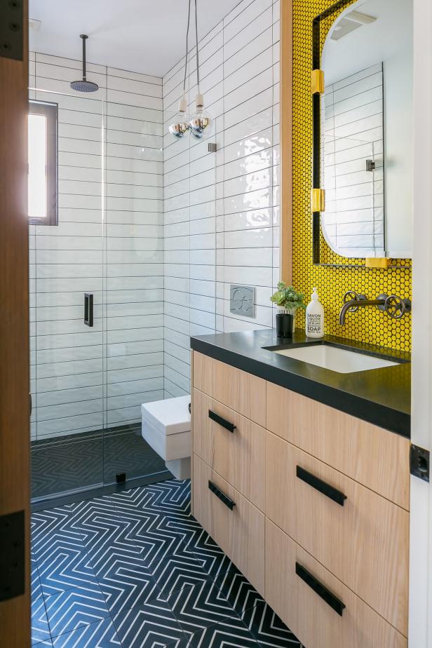 White Modern Guest Bath