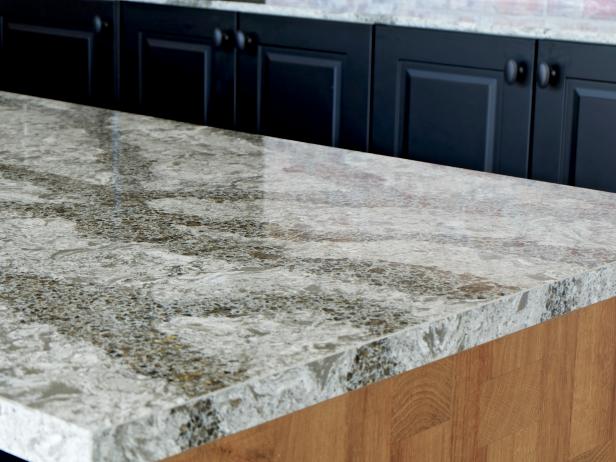 High end quartz countertops in the home. 