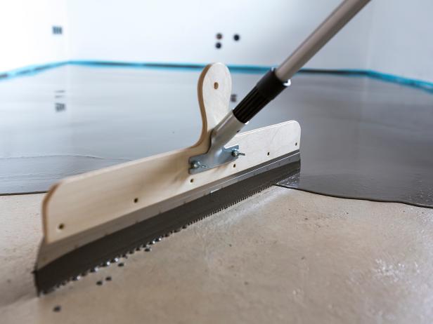 Asbestos Floor Tiles With Concrete, Tile Over Floor Leveler