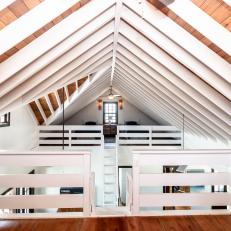 Vaulted Ceiling With Exposed Beams