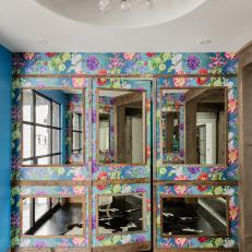 Floral Dressing Room with Eclectic Details
