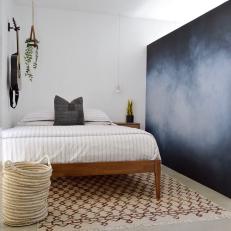 Contemporary Boy's Bedroom With Chalkboard Wall