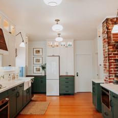 Small, Vintage Galley Kitchen