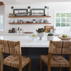 Neutral Open Plan Kitchen With Pears