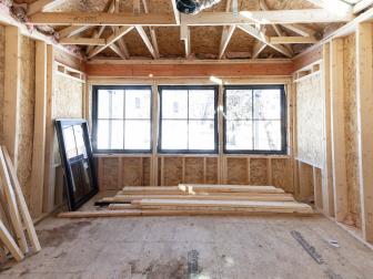 HGTV Urban Oasis 2019 located in Minneapolis, Minnesota is under construction.

Pictured is the master bedroom suite addition.