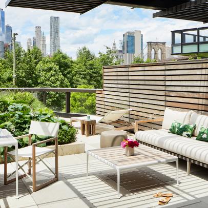 Outdoor Deck With Cityscape Views