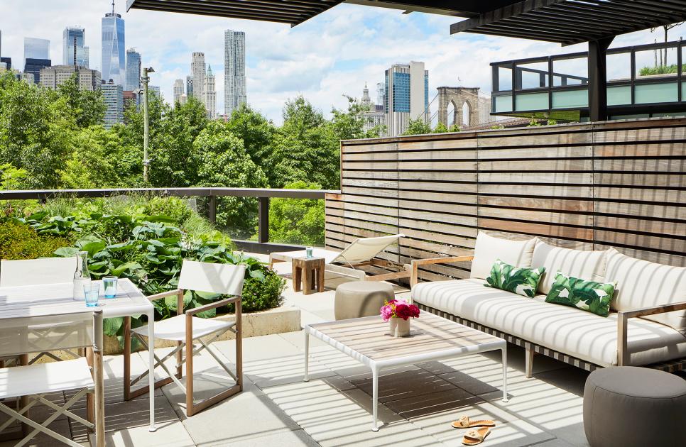 Outdoor Deck With Cityscape Views