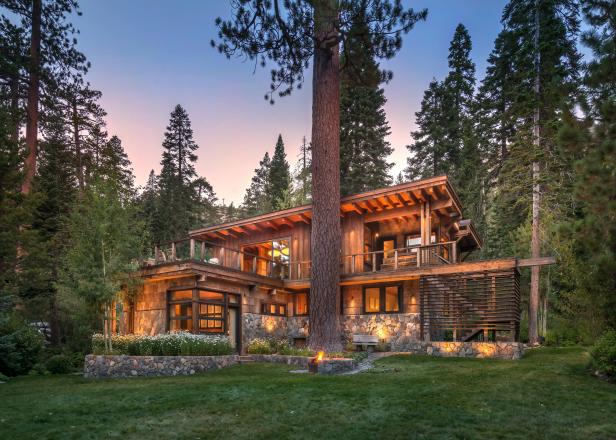 Midcentury-Style Cabin With Treetop Deck in Lake Tahoe, Calif. | HGTV's ...