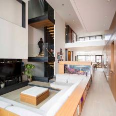 Modern Townhouse Living And Dining Space