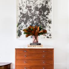 Wooden Dresser With Marble Top