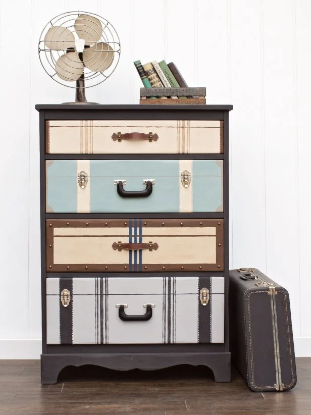 How to Paint a Dresser So It Looks Like a Stack of Suitcases HGTV