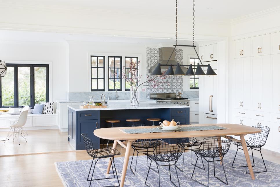 dining table and stools