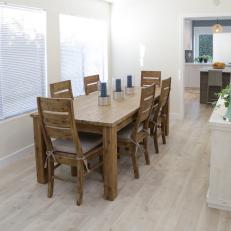 Contemporary Neutral Dining Room with Brown Dining Room and Dining Table 