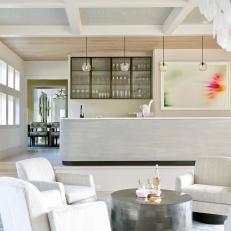 Neutral, Contemporary Home Bar and Lounge