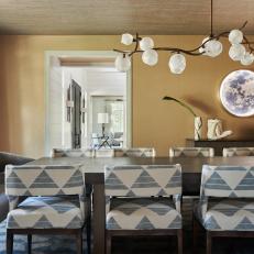 Contemporary Dining Room with Rich, Earthy Hues