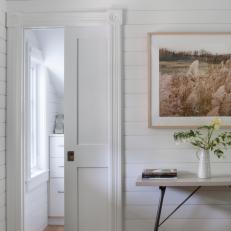 Kitchen Pantry Entrance With Pocket Door
