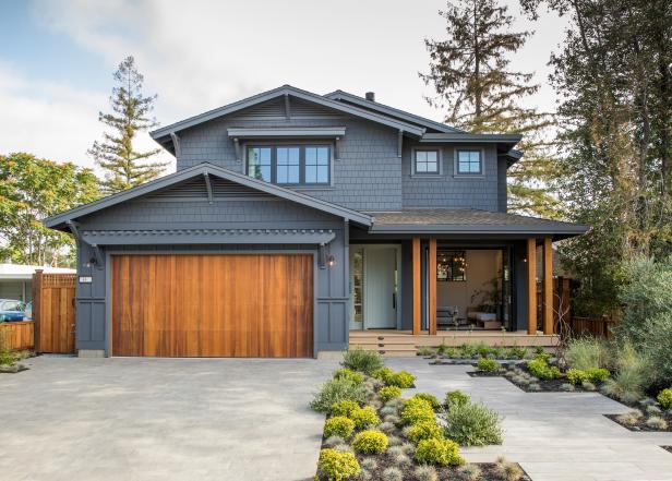 Gray Exterior and Garage