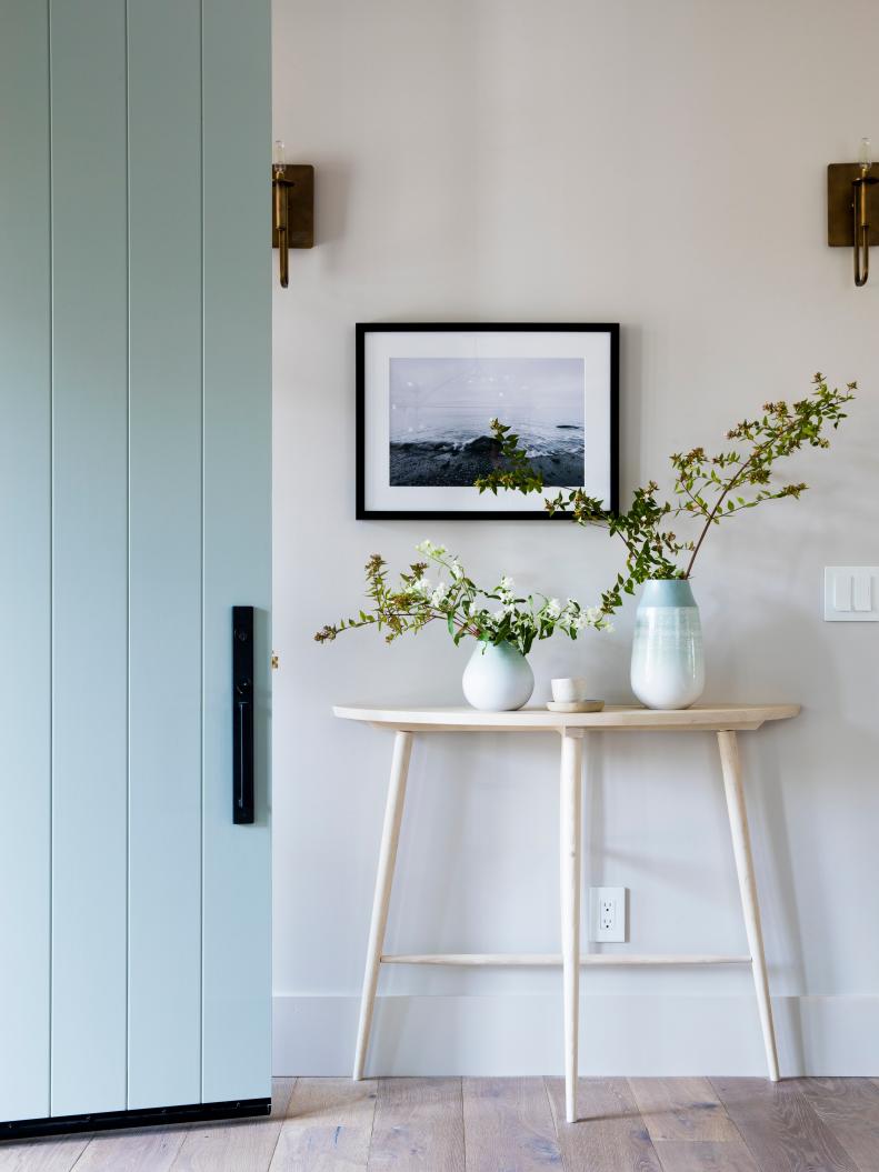 Foyer With Green Door