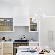 Scandinavian Kitchen With Open Cabinets