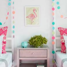 Multicolored Girls' Room With Garland