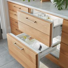 Bar Drawers With Drink Storage