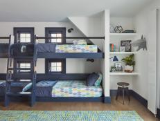 Boys Room with Navy Bunk Beds
