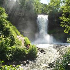 Minnehaha Falls at Minnehaha Regional Park 