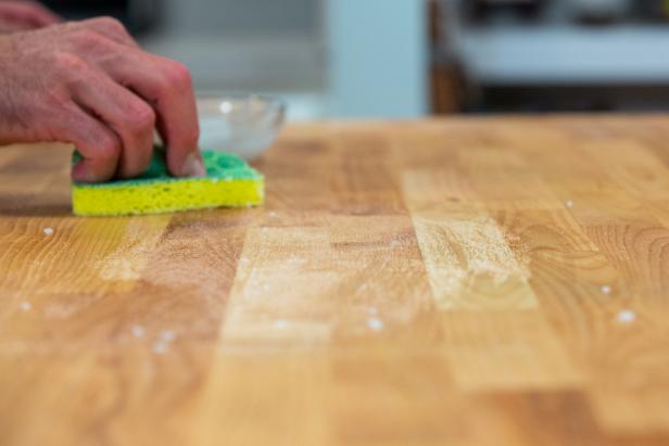For hard to clean areas, use a mixture of salt and lemon juice.